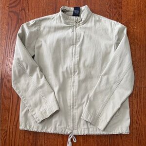 VTG Gap Women’s Beige Zip Up XS With Drawstrings